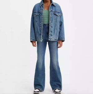 Levi's Blue High-Rise Flare Jeans